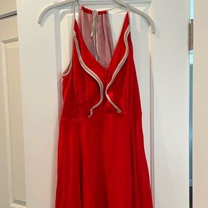 Red Flowy Dress, Size 6